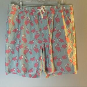 Elysian Men’s Swim Shorts Flamingos Size XL